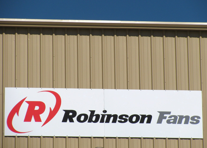 Robinson Fans - Business Sign