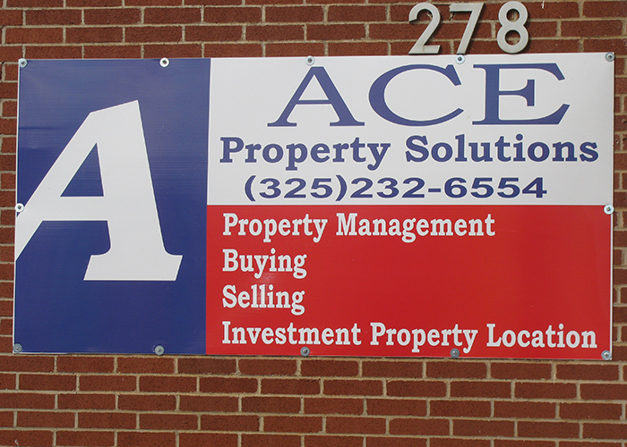 Ace Property Solutions - Business Sign
