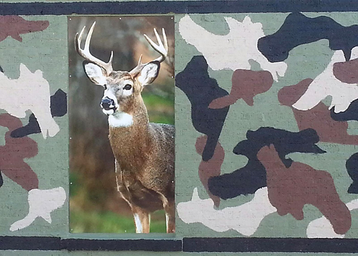 Camo Deer Sign
