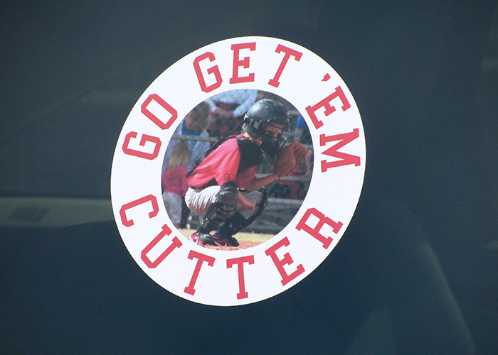 Go Get'em Cutter, Baseball - Sports Decal